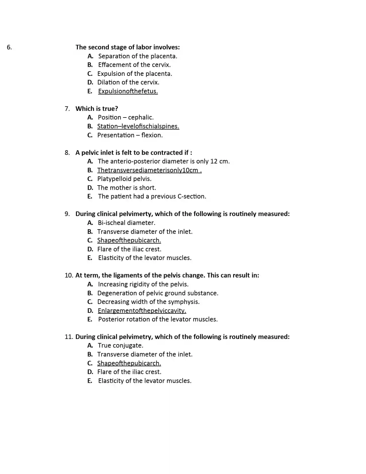منبع تخصصی آمادگی آزمونهای پرومتریک و پیرسون زنان و زایمان (OB-GYN) - تصویر 5
