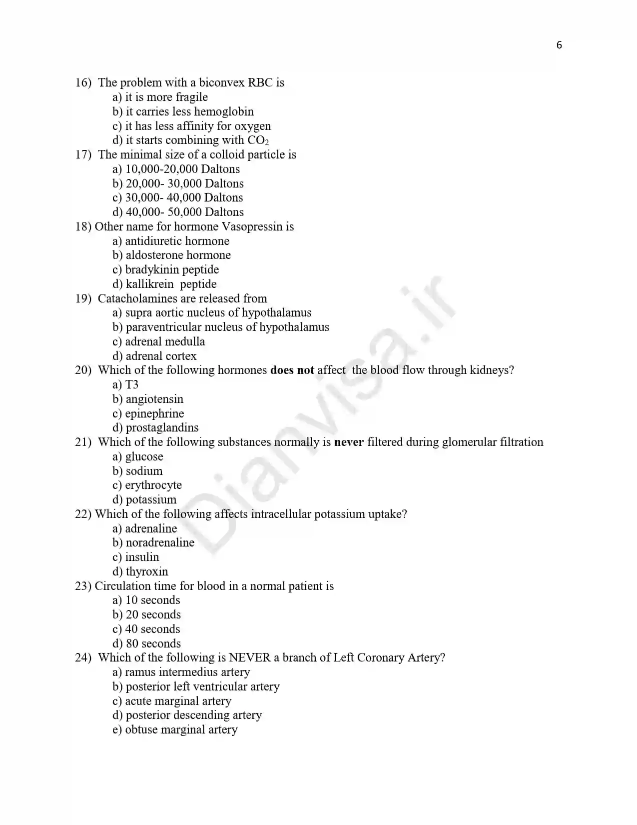 مجموعه جامع سؤالات چهارگزینهای بایپس قلبی–ریوی و پرفیوژن - تصویر 3