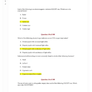 بانک ۱۰۰ سؤال پرومتریک ویژه پزشکان عمومی