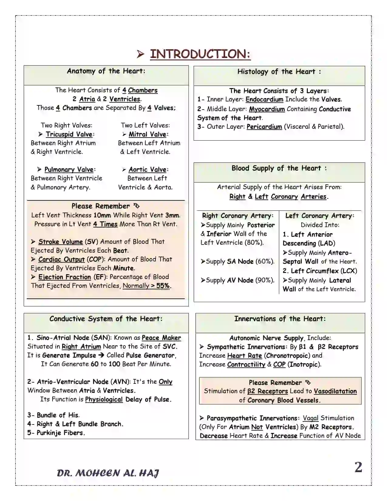 جزوه جامع و کاربردی خلاصه قلب و عروق - تصویر 2